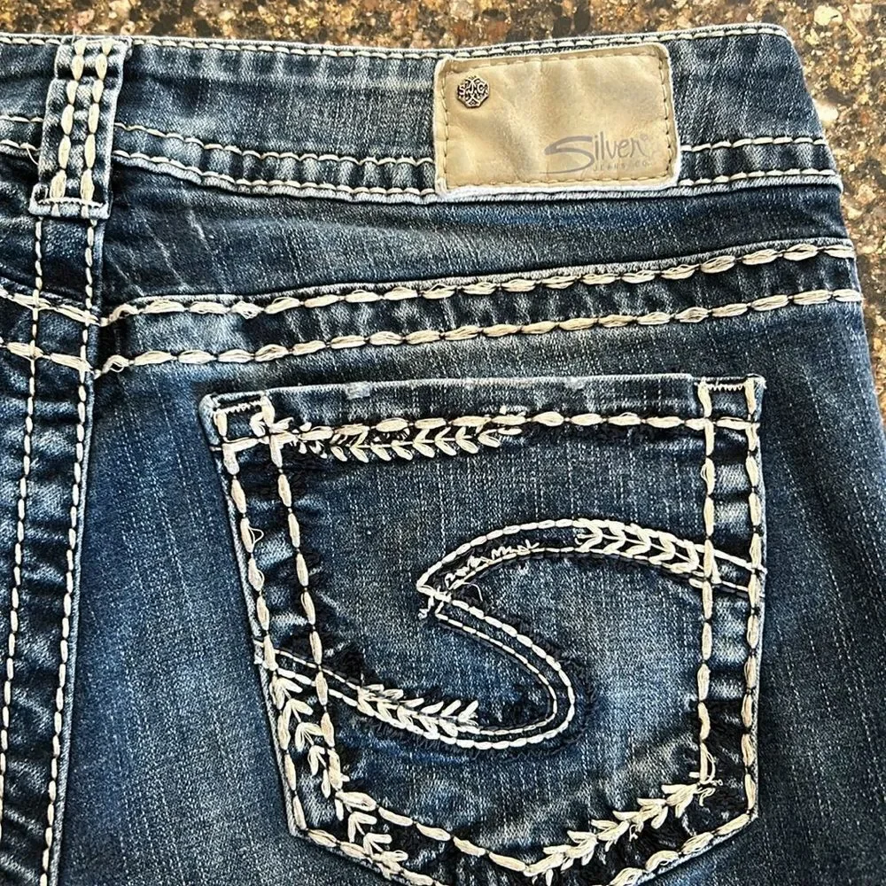 Silver Suki Mid Capris - Picture 8 of 10